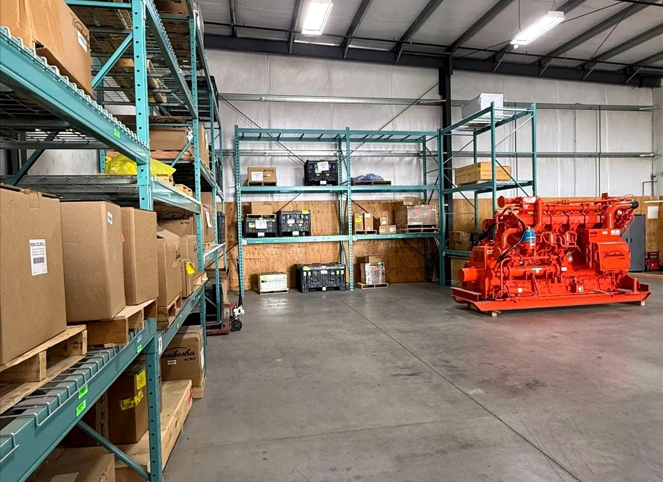 Parts and engine workshop from Parama supplied materials